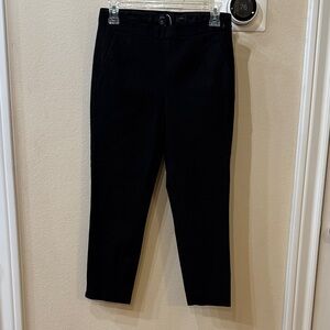 J. Crew Martie Stretch Slim Ankle Crop Pants in Black, Size 4P